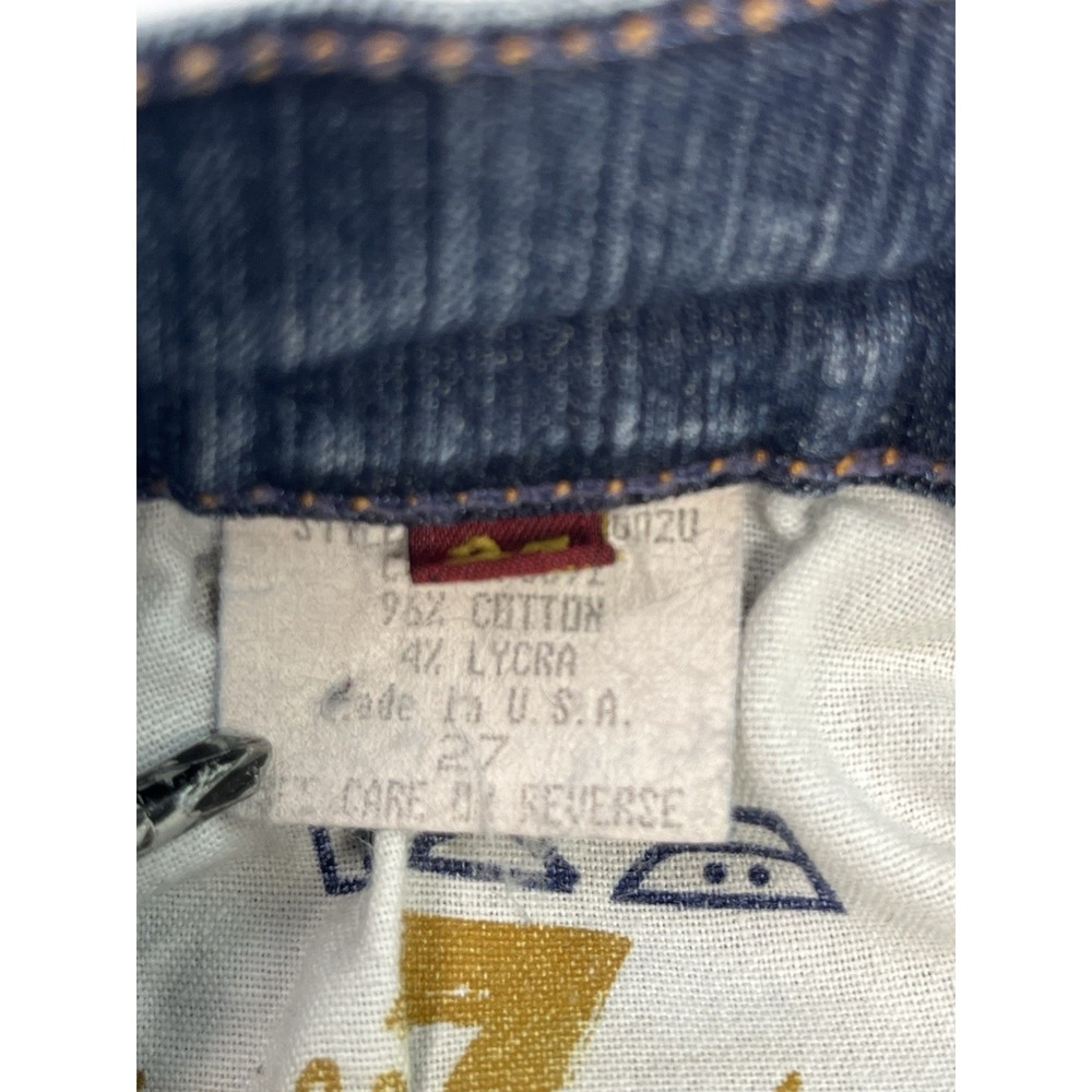 7 For All Mankind Bootcut Jeans Medium Wash Blue Denim Low Rise Womens Size 27 - Picture 8 of 9